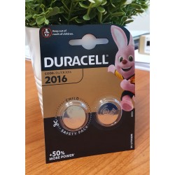 Confezione 2pezzi batterie al litio 3V CR2016 Duracell