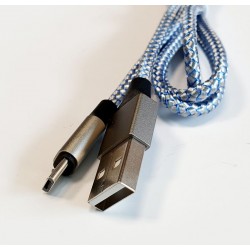 Cavetto USB tipo micro usb in nylon intrecciato