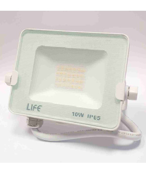 Life faretto LED slim bianco da esterno IP65 10W 930lumen 4000K luce naturale